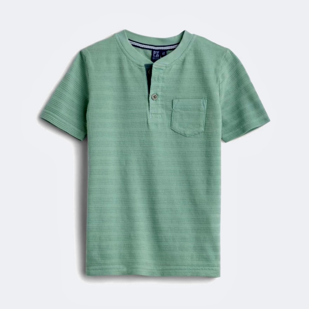 *NWT* PX / Jack Short Sleeve Henley Pocket Tee / Mint / 7Y